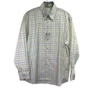 Angelino for Bermuda Mens‎ Sz 5x Multicolor Plaid Button Down Shirt (k43)NWTs